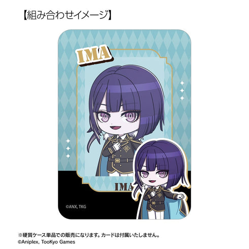 "HUNDRED LINE -The Last Defense Academy-" Kujuku Imaba Military Ver. Chibi Character B8 Rigid Card Case "Karaoke no Tetsujin" Collaboration