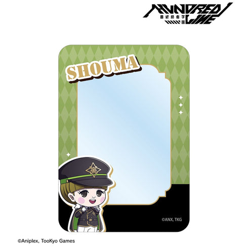 『HUNDRED LINE -最終防衛学園-』銀崎晶馬 ミリタリーver. ちびキャラ B8硬質カードケース カラオケの鉄人 コラボ