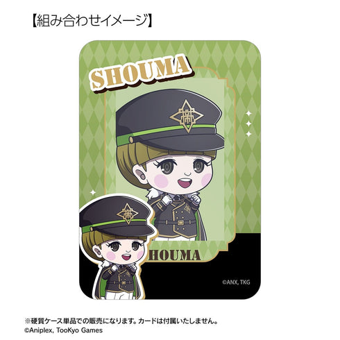 『HUNDRED LINE -最終防衛学園-』銀崎晶馬 ミリタリーver. ちびキャラ B8硬質カードケース カラオケの鉄人 コラボ