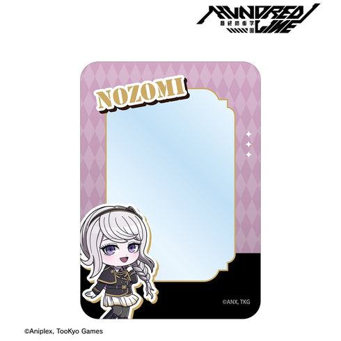 "HUNDRED LINE -Final Defense Academy-" Nozomi Kirifuji Military Ver. Chibi Character B8 Rigid Card Case "Karaoke no Tetsujin" Collaboration