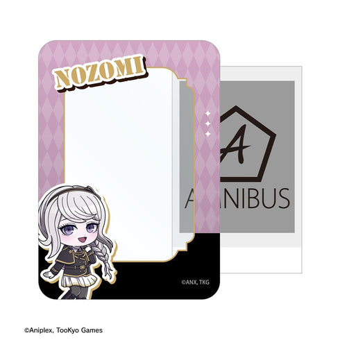 "HUNDRED LINE -Final Defense Academy-" Nozomi Kirifuji Military Ver. Chibi Character B8 Rigid Card Case "Karaoke no Tetsujin" Collaboration