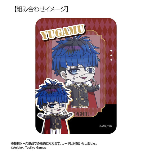 "HUNDRED LINE -Ultimate Defense Academy-" Menage Yugami Military Ver. Chibi Character B8 Rigid Card Case: Collaboration with "The Karaoke Ironman"