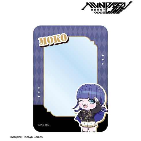 "HUNDRED LINE -Ultimate Defense Academy-" Moko Moushiro Military Ver. Chibi Character B8 Rigid Card Case "Karaoke no Tetsujin" Collaboration