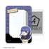 "HUNDRED LINE -Ultimate Defense Academy-" Moko Moushiro Military Ver. Chibi Character B8 Rigid Card Case "Karaoke no Tetsujin" Collaboration