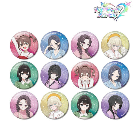 『ネガティヴハッピィ』撮り下ろし 2nd MVアイドルver. トレーディンググリッター缶バッジ(単位/BOX)