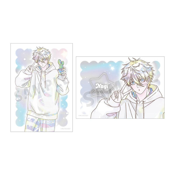 《藍鎖》全新繪製 凪 誠士郎 晨間例行公事版 Ani-Art KAWAII label 寫真卡2張套組