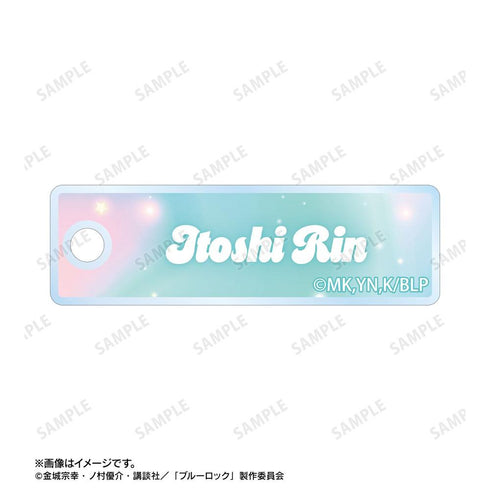 《藍鎖》全新繪製 糸師凛 晨間例行公事版 Ani-Art KAWAII label 雙線圈大尺寸壓克力鑰匙圈