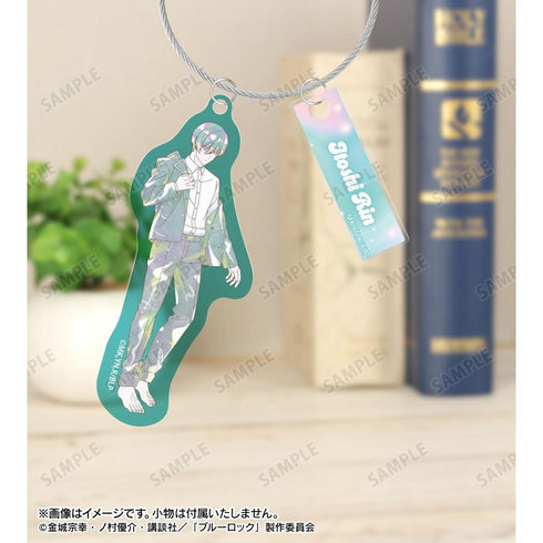 《藍鎖》全新繪製 糸師凛 晨間例行公事版 Ani-Art KAWAII label 雙線圈大尺寸壓克力鑰匙圈