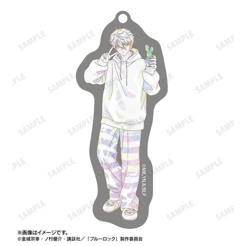 《藍鎖》全新繪製 凪 誠士郎 晨間例行公事版 Ani-Art KAWAII label 雙線圈超大亞克力鑰匙圈