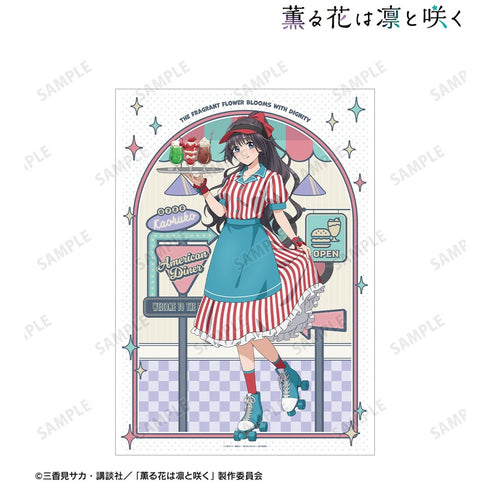 《芬芳之花凛然绽放》全新绘制 和栗薰子 美式餐厅版 A3哑光处理海报