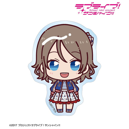 《Love Live! Sunshine!!》渡边曜 第3次个人演唱会版 俏皮坐姿!透明模切贴纸