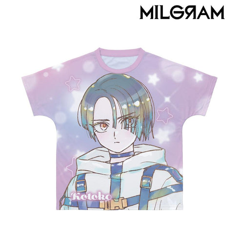 『MILGRAM -ミルグラム-』コトコ Ani-Art KAWAII label フルグラフィックTシャツユニセックス