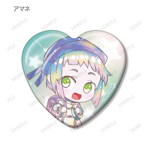 『MILGRAM -ミルグラム-』トレーディング デフォルメAni-Art KAWAII label ハート型缶バッジ(単位/BOX)