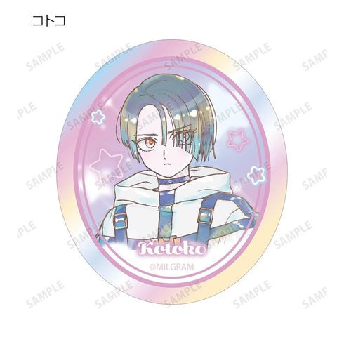 『MILGRAM -ミルグラム-』トレーディング Ani-Art KAWAII label オーロラダイカットステッカー ver.A(単位/BOX)