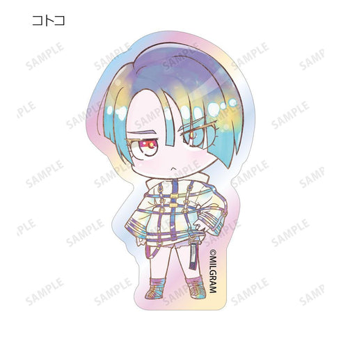 『MILGRAM -ミルグラム-』トレーディング Ani-Art KAWAII label オーロラダイカットステッカー ver.B(単位/BOX)