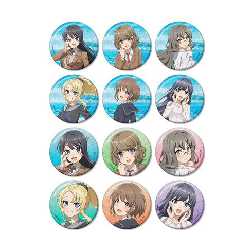 『青春ブタ野郎シリーズ』描き下ろし 海での思い出ver. トレーディンググリッター缶バッジ(単位/BOX)