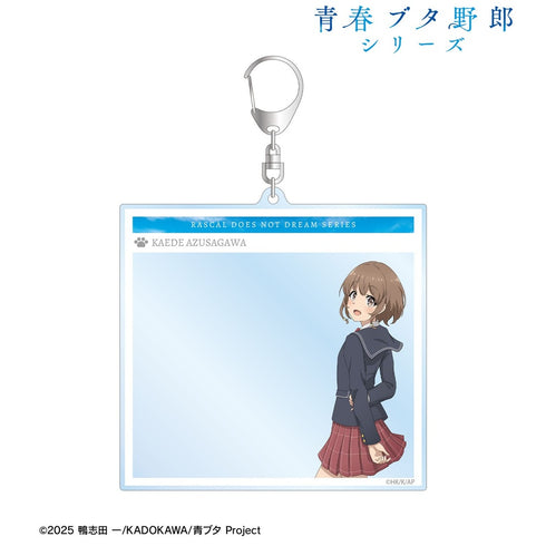 『青春ブタ野郎シリーズ』描き下ろし 梓川花楓 海での思い出ver. SNS風BIGアクリルキーホルダー