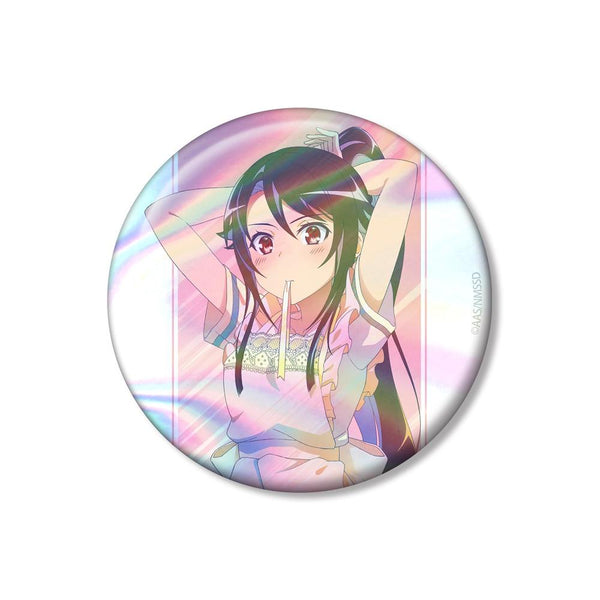 『ハイスクール・フリート』描き下ろし 宗谷 ましろ 制服エプロンver. Ani-Art clear label 第3弾 75mmオーロラ缶バッジ
