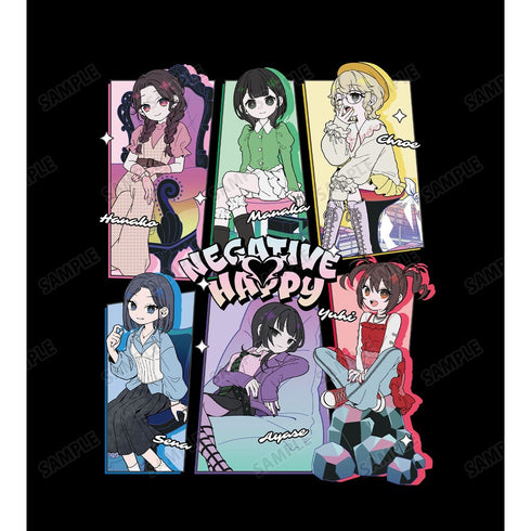 "Negative Happy" Original Illustration: 2nd Music Video Group Shot (Negative Ver.) BIG Silhouette Unisex T-Shirt