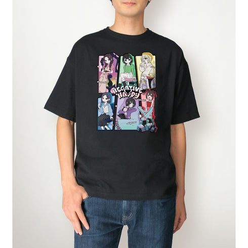 "Negative Happy" Original Illustration: 2nd Music Video Group Shot (Negative Ver.) BIG Silhouette Unisex T-Shirt