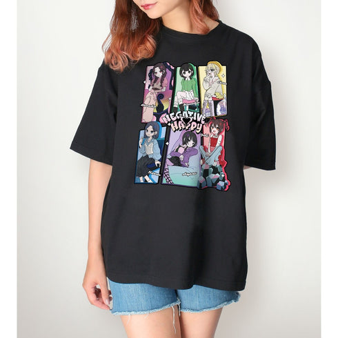 "Negative Happy" Original Illustration: 2nd Music Video Group Shot (Negative Ver.) BIG Silhouette Unisex T-Shirt
