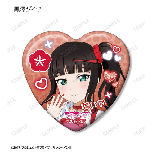 『ラブライブ!サンシャイン!!』描き下ろし ギャル制服ver. トレーディングハート型缶バッジ(単位/BOX)