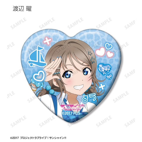 『ラブライブ!サンシャイン!!』描き下ろし ギャル制服ver. トレーディングハート型缶バッジ(単位/BOX)