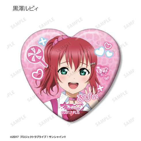 『ラブライブ!サンシャイン!!』描き下ろし ギャル制服ver. トレーディングハート型缶バッジ(単位/BOX)