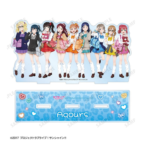 《Love Live! Sunshine!!》全新绘制 集体照 辣妹制服版 微缩场景亚克力立牌