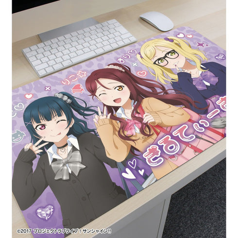 『ラブライブ!サンシャイン!!』描き下ろし Guilty Kiss ギャル制服ver. マルチデスクマット