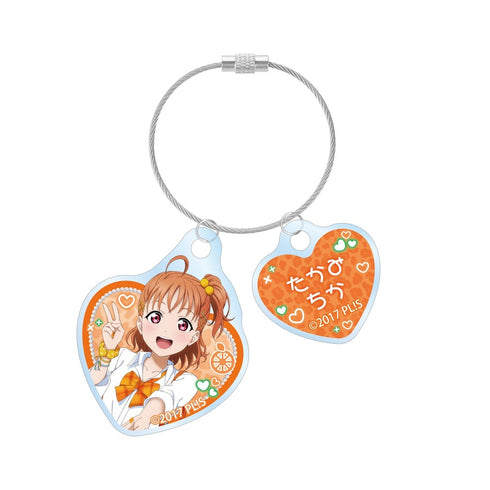『ラブライブ!サンシャイン!!』描き下ろし 高海千歌 ギャル制服ver. 2連ワイヤーアクリルキーホルダー