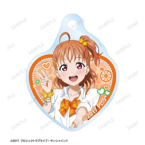 『ラブライブ!サンシャイン!!』描き下ろし 高海千歌 ギャル制服ver. 2連ワイヤーアクリルキーホルダー