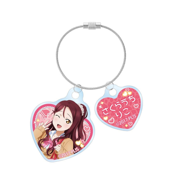 『ラブライブ!サンシャイン!!』描き下ろし 桜内梨子 ギャル制服ver. 2連ワイヤーアクリルキーホルダー