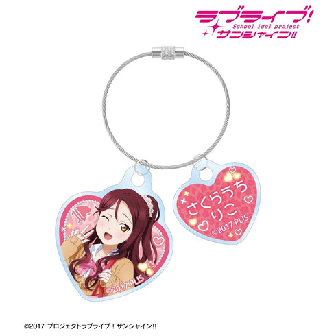 『ラブライブ!サンシャイン!!』描き下ろし 桜内梨子 ギャル制服ver. 2連ワイヤーアクリルキーホルダー