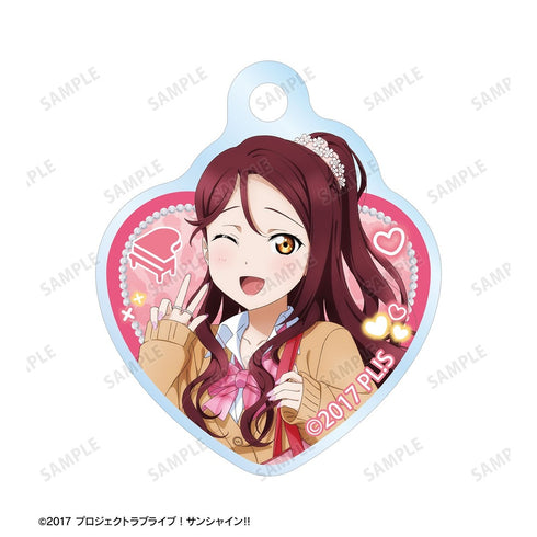 『ラブライブ!サンシャイン!!』描き下ろし 桜内梨子 ギャル制服ver. 2連ワイヤーアクリルキーホルダー