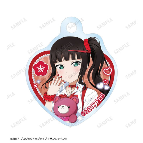 『ラブライブ!サンシャイン!!』描き下ろし 黒澤ダイヤ ギャル制服ver. 2連ワイヤーアクリルキーホルダー