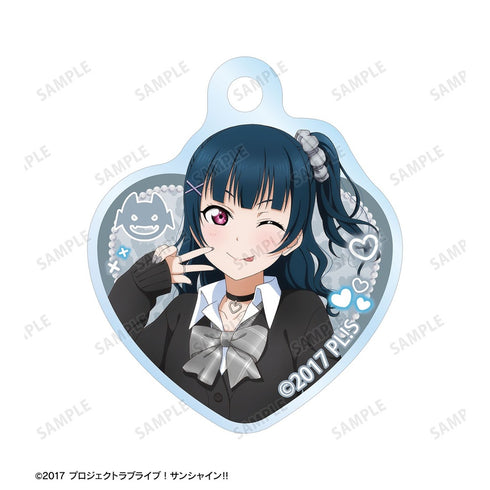 『ラブライブ!サンシャイン!!』描き下ろし 津島善子 ギャル制服ver. 2連ワイヤーアクリルキーホルダー