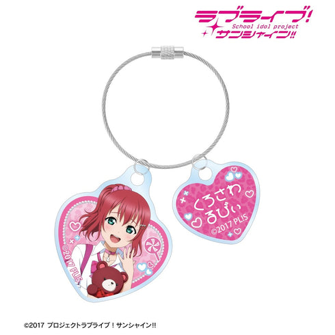 『ラブライブ!サンシャイン!!』描き下ろし 黒澤ルビィ ギャル制服ver. 2連ワイヤーアクリルキーホルダー