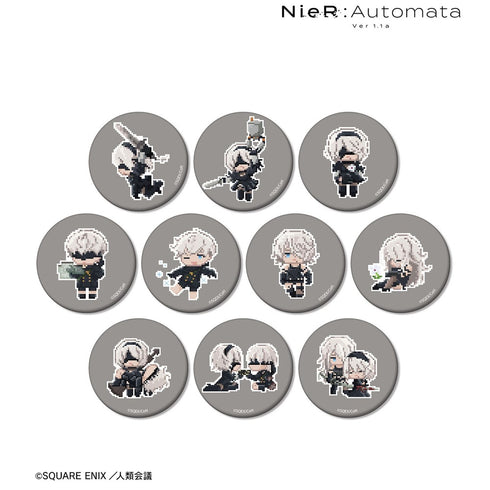 《NieR:Automata Ver1.1a》收藏級 DOT DOT 霧面金屬徽章(單位/盒)