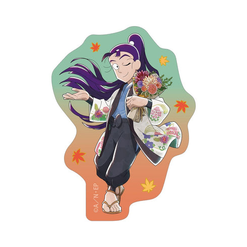 『忍たま乱太郎』描き下ろし 立花仙蔵 AKIBIYORIの段 in HANA・BIYORI ver. ミニダイカットステッカー