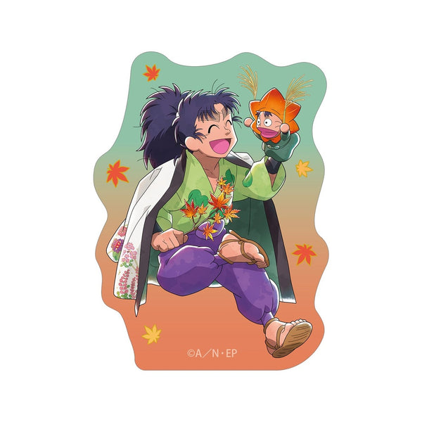 『忍たま乱太郎』描き下ろし 七松小平太 AKIBIYORIの段 in HANA・BIYORI ver. ミニダイカットステッカー