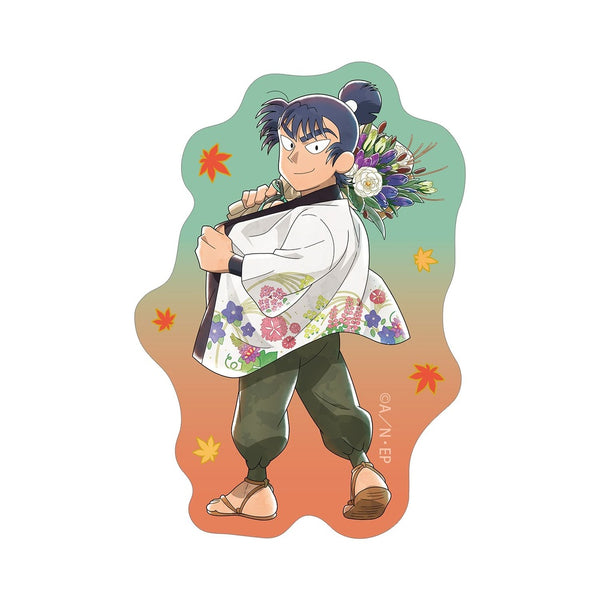 『忍たま乱太郎』描き下ろし 食満留三郎 AKIBIYORIの段 in HANA・BIYORI ver. ミニダイカットステッカー