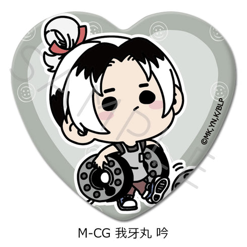 『ブルーロック』第6弾 ハート型缶バッジ M-CG 我牙丸吟