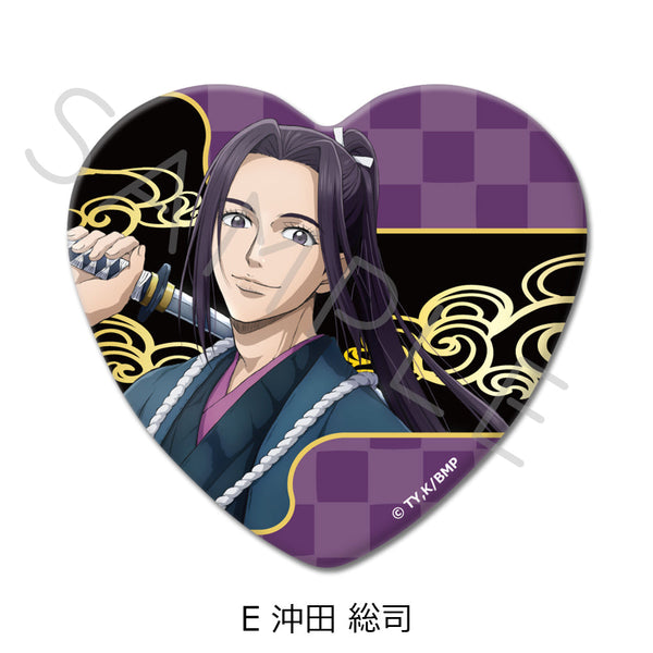 『青のミブロ』ハート型缶バッジ E 沖田総司