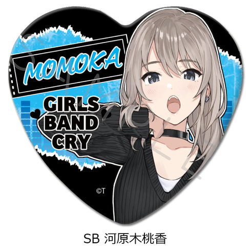『ガールズバンドクライ』第2弾 ハート型缶バッジ SB 河原木桃香