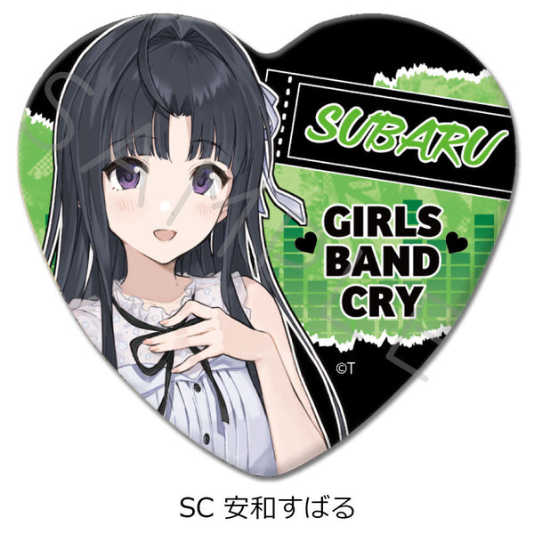 『ガールズバンドクライ』第2弾 ハート型缶バッジ SC 安和すばる