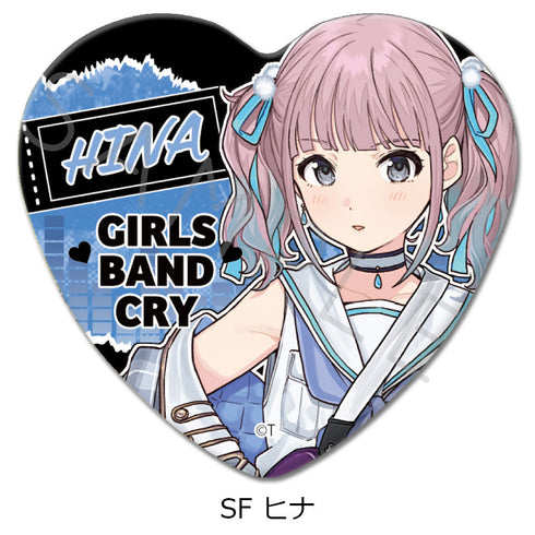 『ガールズバンドクライ』第2弾 ハート型缶バッジ SF ヒナ
