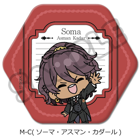 『黒執事 -寄宿学校編-』六角形缶バッジ M-C ソーマ・アスマン・カダール