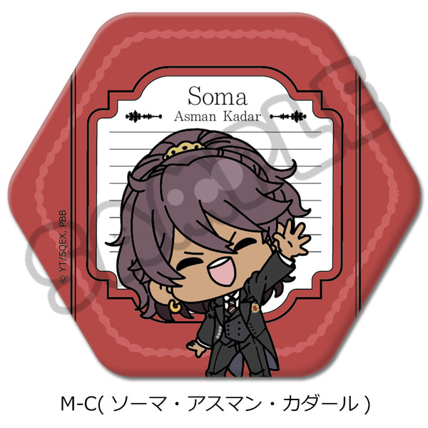 『黒執事 -寄宿学校編-』六角形缶バッジ M-C ソーマ・アスマン・カダール