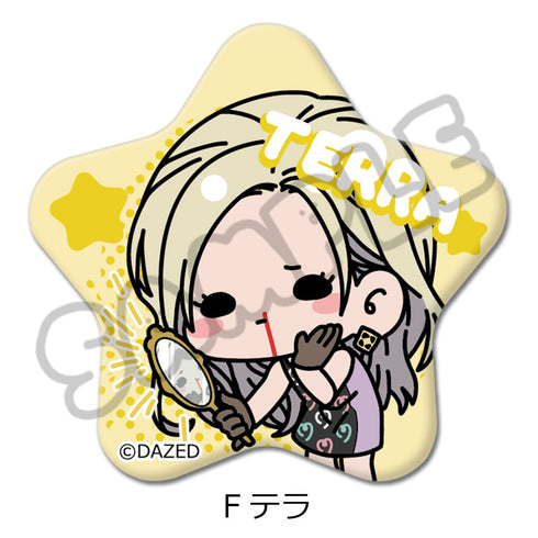 『カリスマ』星型缶バッジ F テラ
